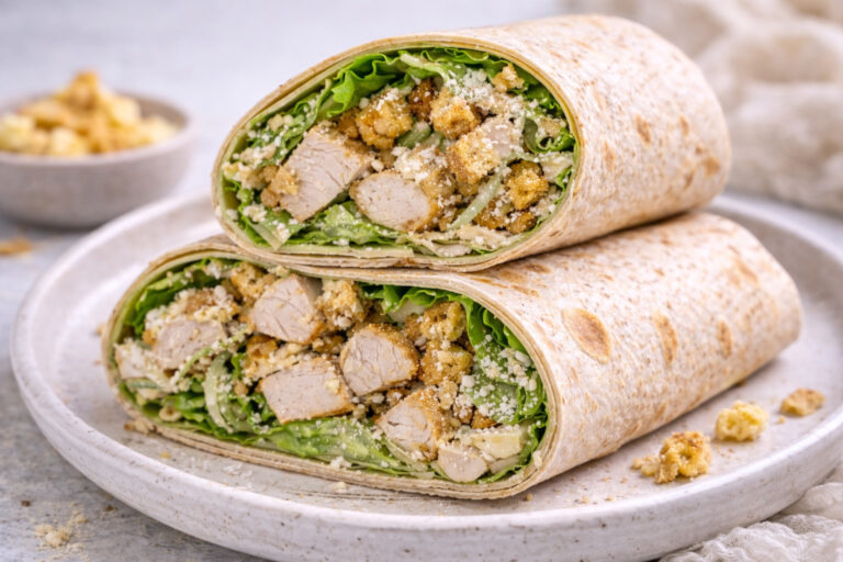 Chicken Caesar Protein Wrap – einfach und proteinreich